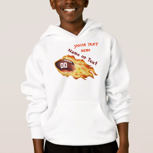 Sudadera con capucha llameante personalizada del