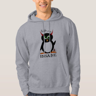 Sudadera con capucha malvada loca del pingüino