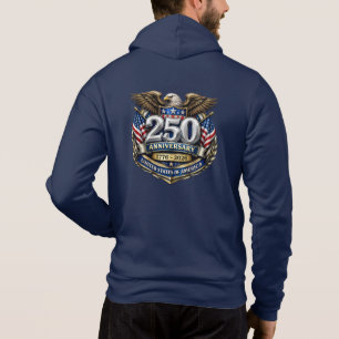 Sudadera con capucha Mens USA 250th Anniversary