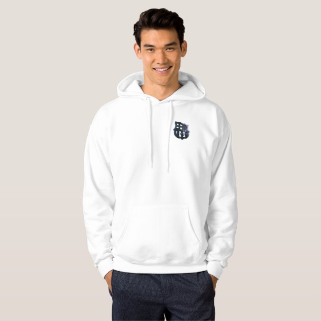 Sudadera con capucha metalizado para hombre del (Anverso completo)