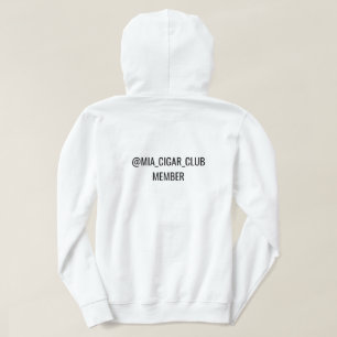 Sudadera con capucha @MIA_CIGAR_CLUB