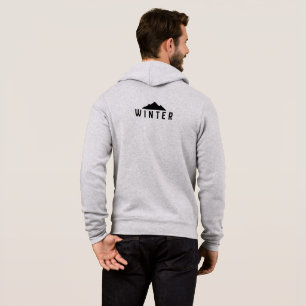 Sudadera con Capucha Minimal Winter Mountain Zip