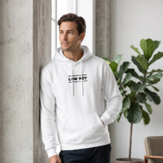 Sudadera con capucha minimalista de baja intensida