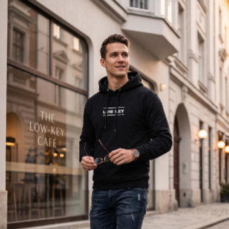 Sudadera con capucha minimalista de baja intensida