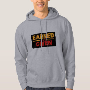 Sudadera con capucha motivacional Ganado No Dado
