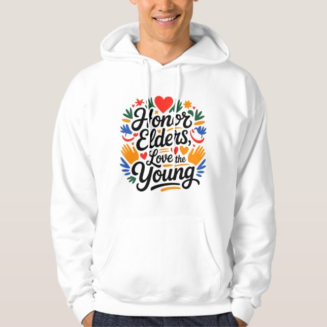 Sudadera con capucha motivacional para hombres – H (Anverso)