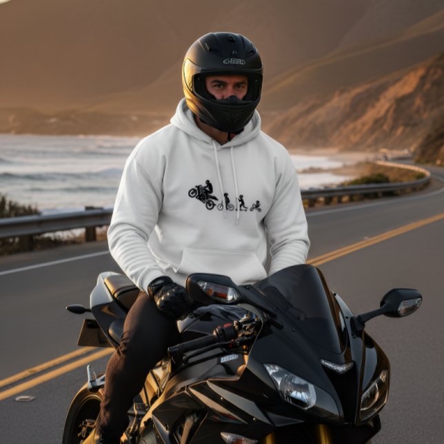 Sudadera con capucha Motorcycle Life Evolution (Subido por el creador)