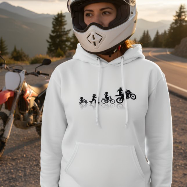 Sudadera con capucha Motorcycle Life Evolution (Subido por el creador)