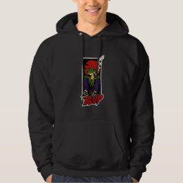 Sudadera con capucha negra BLUP Rana Skater Grunge