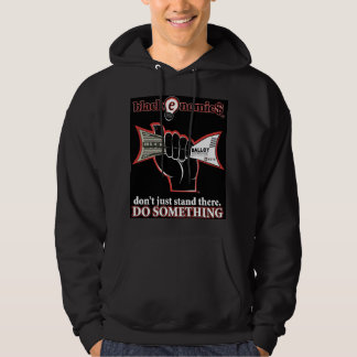 Sudadera con capucha negra "Buck and Ballot" para