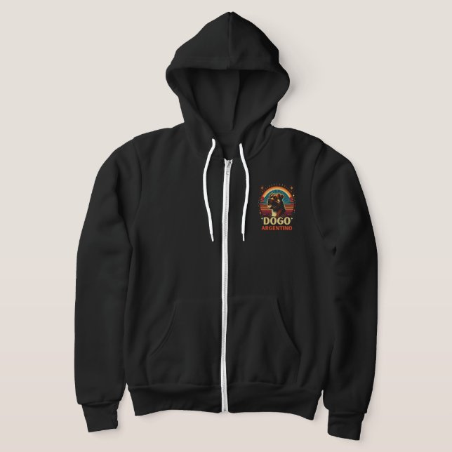 Sudadera con capucha negra de cremallera completa  (Distribución)