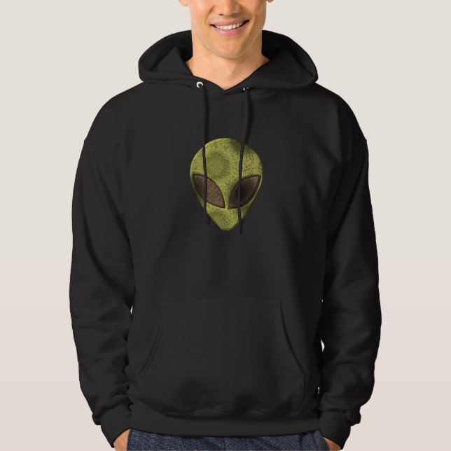 Sudadera con capucha negra de la enajenación (Anverso)
