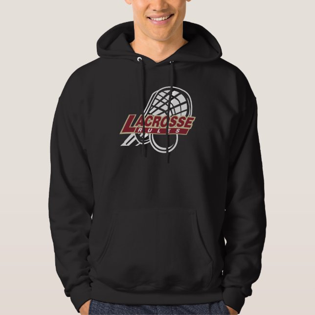 Sudadera con capucha negra de LaCrosse (Anverso)