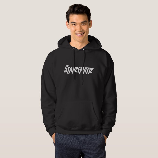 SUDADERA CON CAPUCHA NEGRA DE STANCEMATIC (Anverso completo)