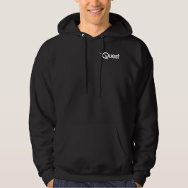 Sudadera con capucha negra para adultos con logo d