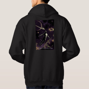 Sudadera con capucha negra para hombres Flying For