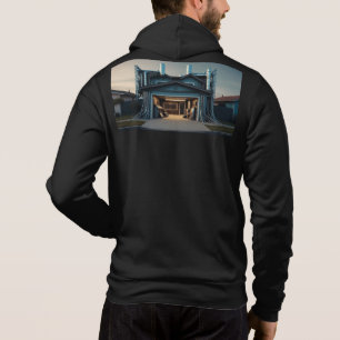 Sudadera con capucha negra para hombres Garage Tec