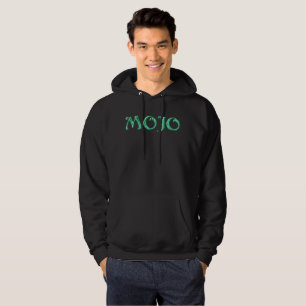 Sudadera con capucha negra para hombres Mojo