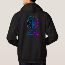 Sudadera con capucha Neon Cósmo Cerebro Piensa en