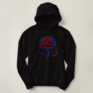 Sudadera con capucha Neon Rose