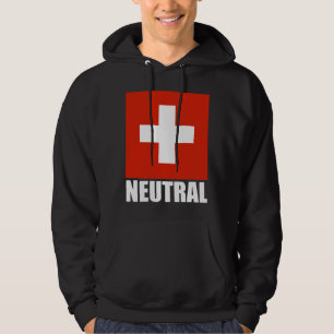 Sudadera con capucha NEUTRAL (de la bandera suiza)