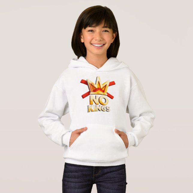 Sudadera con capucha No Kings Crown – Gráfica de m (Anverso completo)
