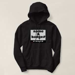 sudadera con capucha "NOMBRE Y BADGE#"