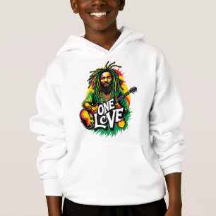 Sudadera con capucha One Love el Rey del Reggae