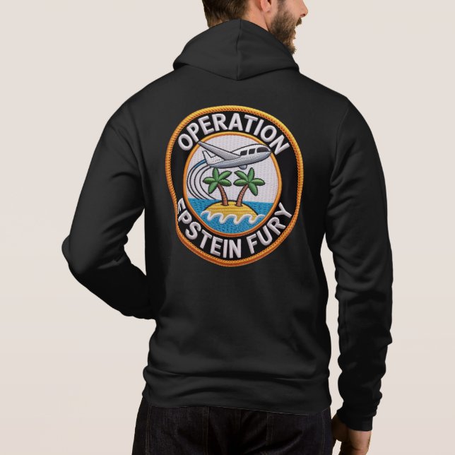 Sudadera con capucha Operación Furia Épica Anti Gu (Reverso)