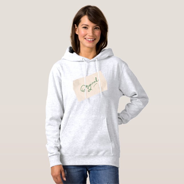 Sudadera con capucha Original 1 Ash para mujeres  (Anverso completo)