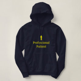 Sudadera con capucha "paciente" profesional