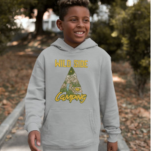 Sudadera con capucha para acampada en tienda de bo