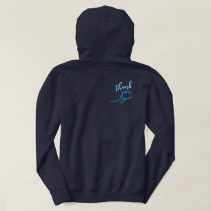 Sudadera con capucha para adulto (Azul Marino Inte