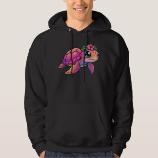 Sudadera con capucha para adulto de tortuga marina