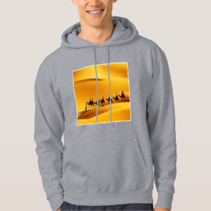 Sudadera con capucha para adulto gris SAHARA TURIS