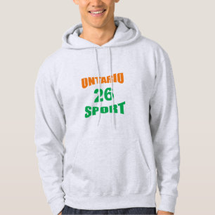 Sudadera con capucha para adultos ceniza ONTARIO S