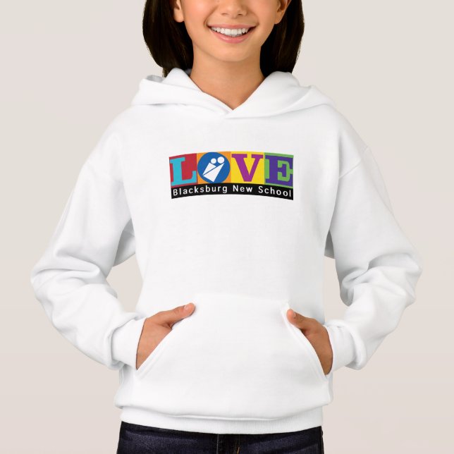 Sudadera con capucha para adultos de Blacksburg Ne (Anverso)