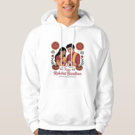 Sudadera con capucha para adultos Raksha Bandhan