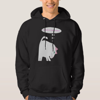 Sudadera con capucha para adultos Thinking Cat