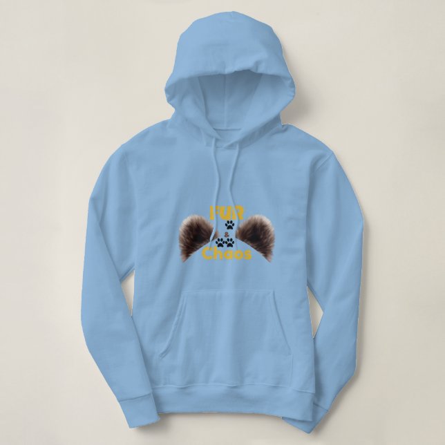 Sudadera con capucha para amantes de las mascotas  (Diseño del anverso)