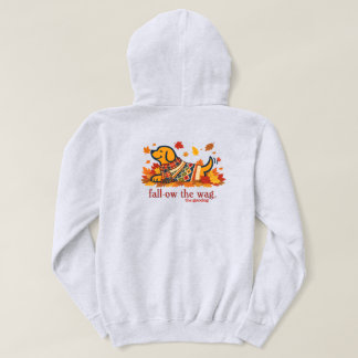 Sudadera con capucha para amantes de perros otoñal