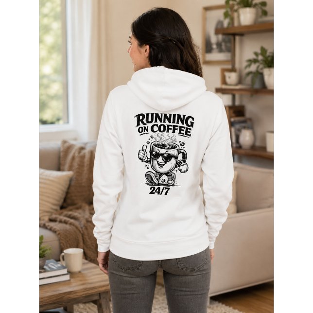 Sudadera con capucha para amantes del café 24/7 Ru (Subido por el creador)