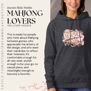 Sudadera con capucha para amantes del Mahjong