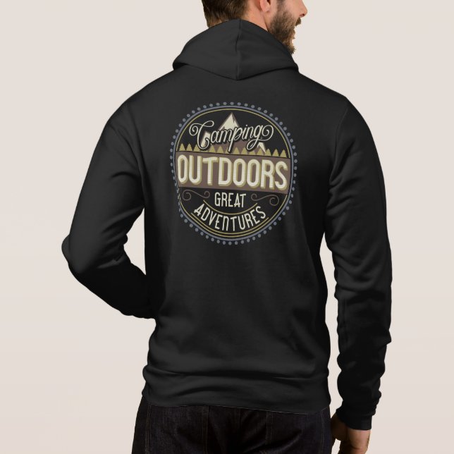 Sudadera con capucha para aventuras geniales al ai (Reverso)