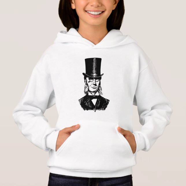 Sudadera con capucha para bebé ilustración de caba (Anverso)