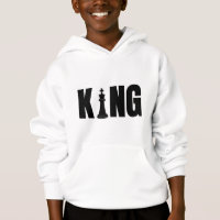 Sudadera con capucha para bebé Rey de Ajedrez