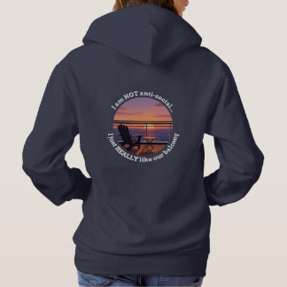 Sudadera con capucha para cónyuge introvertido en