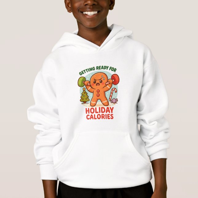 Sudadera con capucha para entrenamiento navideño d (Anverso)