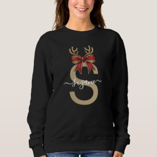 Sudadera con capucha para familia con iniciales di