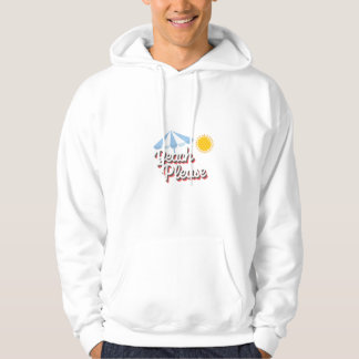 Sudadera con capucha para hombre Beach please